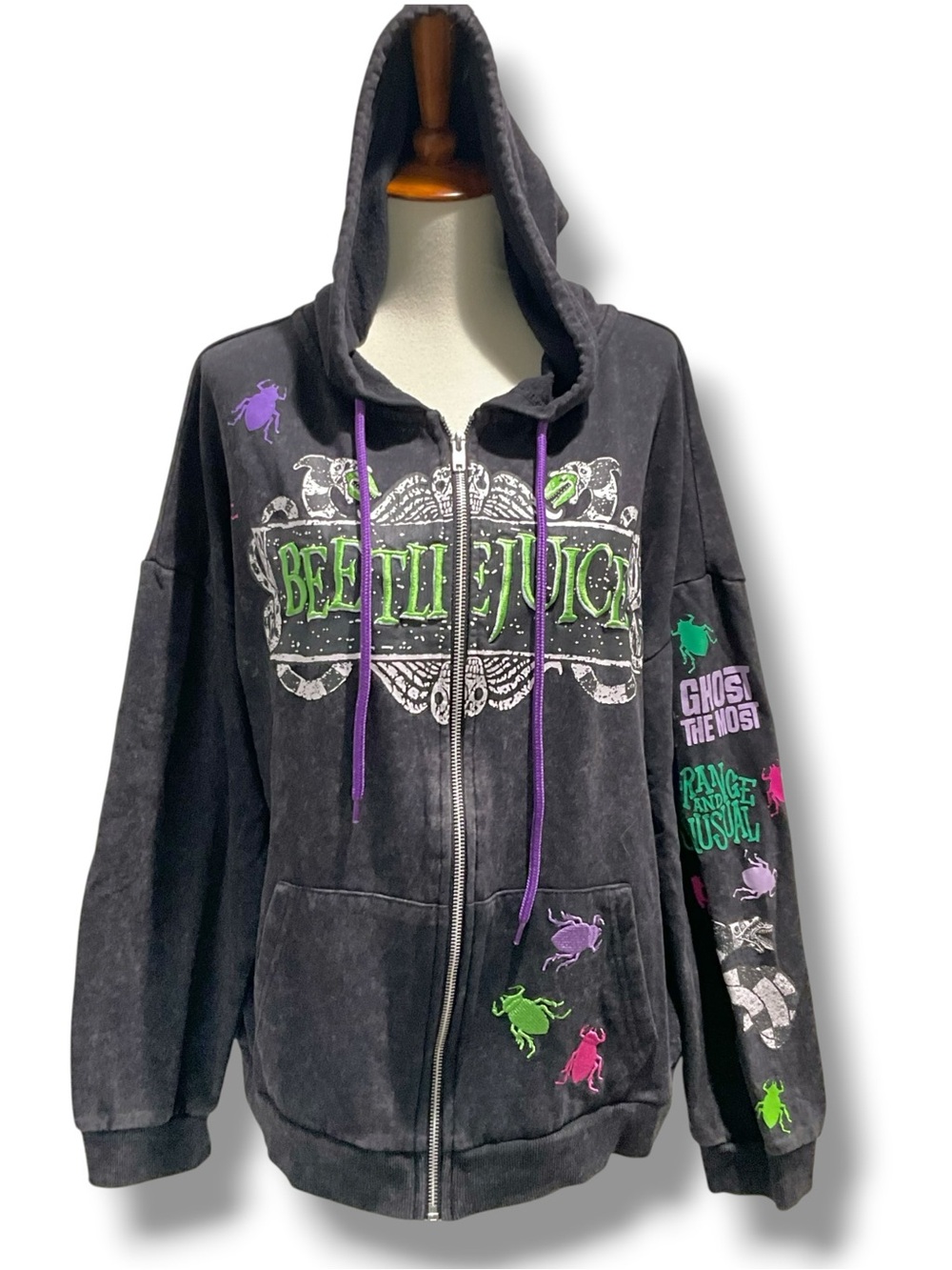 Beetlejuice Zip UP Hoodie Men’s Size Large